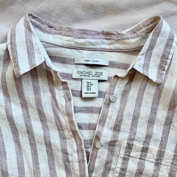 Rachel Zoe Linen Shirt - Picture 3 of 7